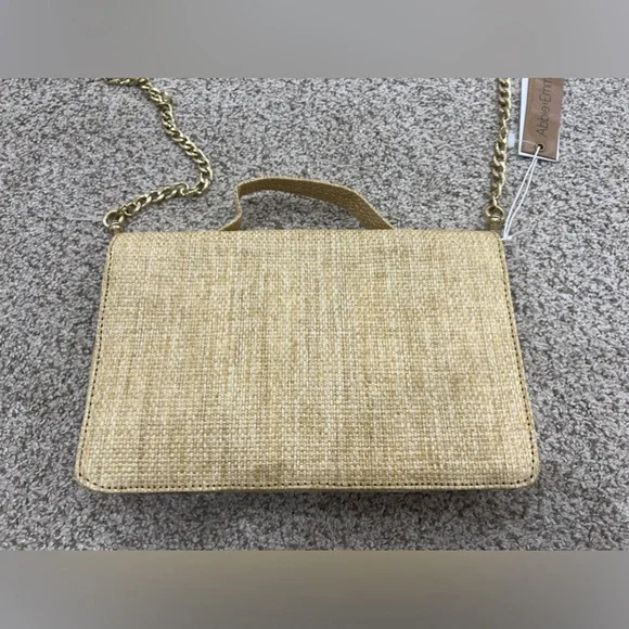 NWT Abbie Emmie Woven Embroidered/Embellished Crossbody Bag - Picture 8 of 8